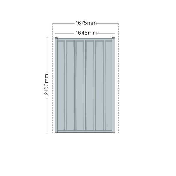 LYSAGHT COLORBOND GATE - 2100 HIGH